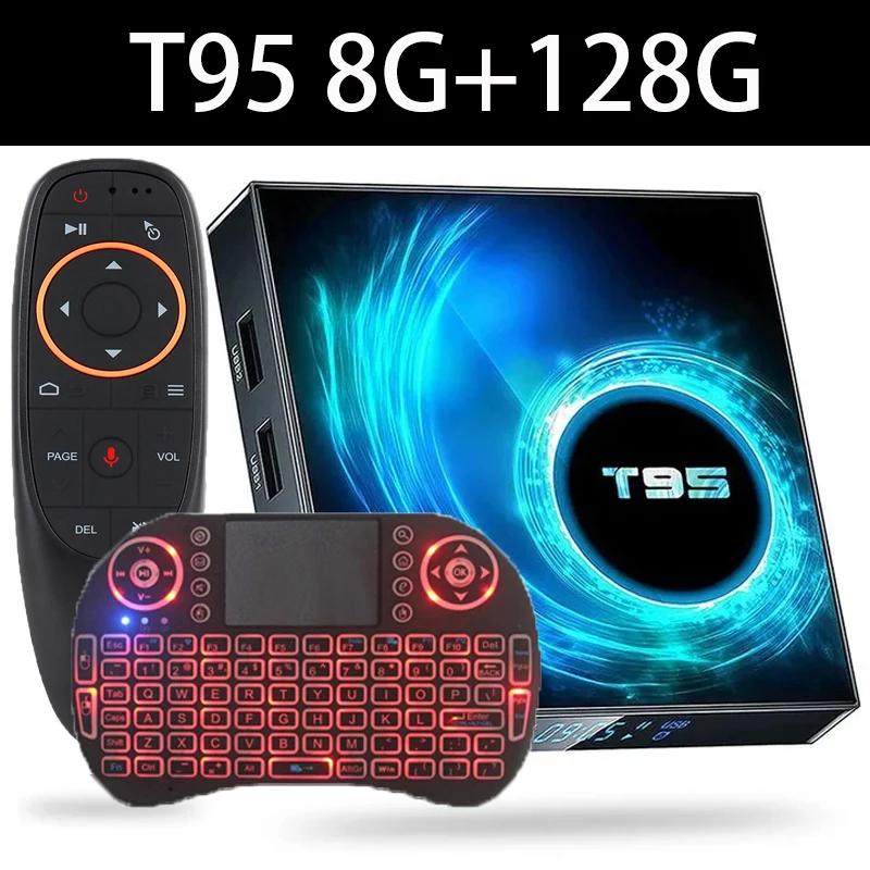 T95 TV ڽ Ʈ  ڽ, ȵ̵ 10, 6K    2.4G, 5G , 4K ̵ ÷̾ , 8GB, 64GB, 128GB, PK H96 Max, RK3528, ǰ